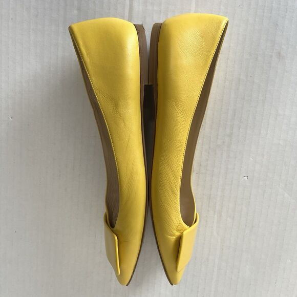 Bells & Becks Womens The Emma Yellow Square Toe Ballet Flats Slip On Casual 40.5 - Picture 13 of 16